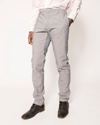Signature Trouser | Pinstripe Chambray