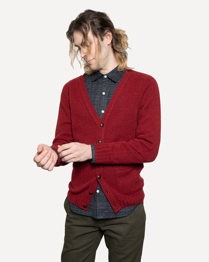 Made in Canada The Highland V Cardigan from 18 Waits — a Sustainable Men's clothing brand offering Vintage Inspired menswear and Rock and Roll Fashion.