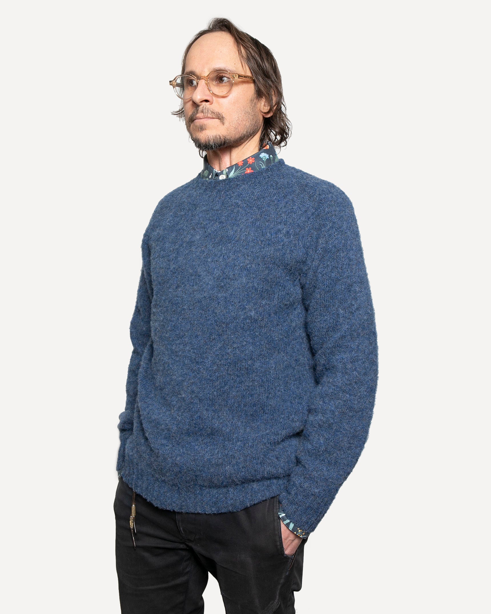 Made in Canada The Highland Crew Sweater from 18 Waits — a Sustainable Men's clothing brand offering Vintage Inspired menswear and Rock and Roll Fashion.