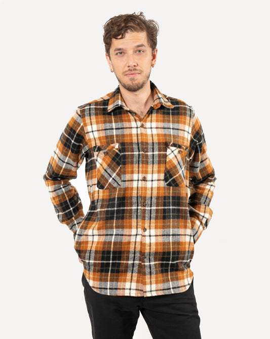 Made in Canada Long Sleeve Woodsman Shirt from 18 Waits — a Sustainable Men's clothing brand offering Vintage Inspired menswear and Rock and Roll Fashion.