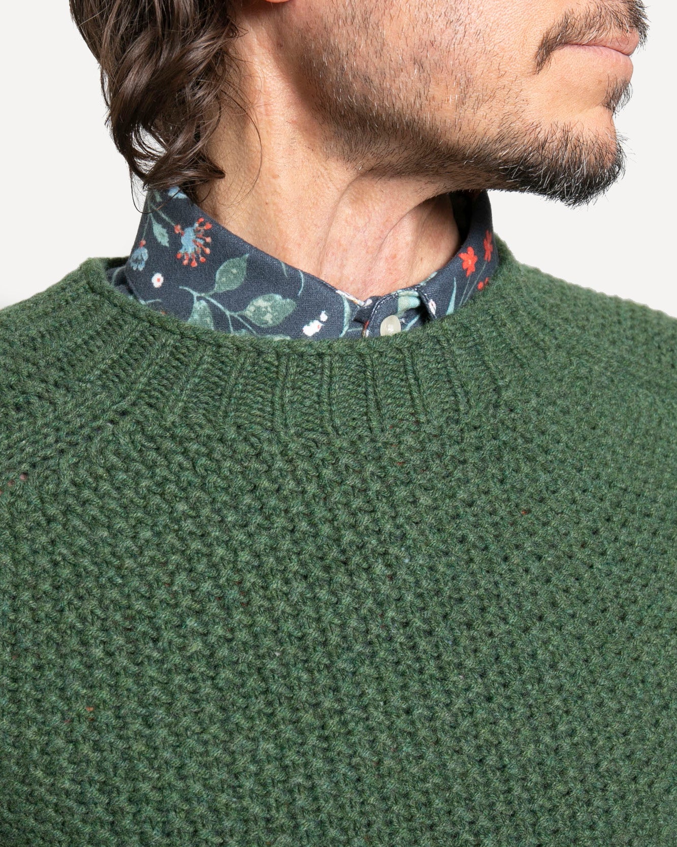 Made in Canada The Highland Raglan Crew Sweater from 18 Waits — a Sustainable Men's clothing brand offering Vintage Inspired menswear and Rock and Roll Fashion.