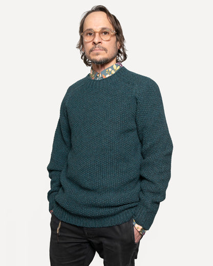Made in Canada The Highland Crew Sweater from 18 Waits — a Sustainable Men's clothing brand offering Vintage Inspired menswear and Rock and Roll Fashion.