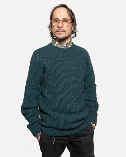 Made in Canada The Highland Crew Sweater from 18 Waits — a Sustainable Men's clothing brand offering Vintage Inspired menswear and Rock and Roll Fashion.