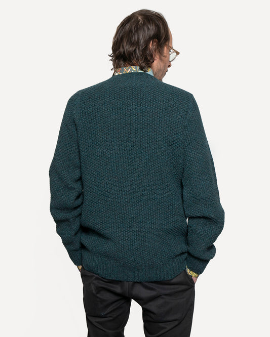 Made in Canada The Highland Crew Sweater from 18 Waits — a Sustainable Men's clothing brand offering Vintage Inspired menswear and Rock and Roll Fashion.