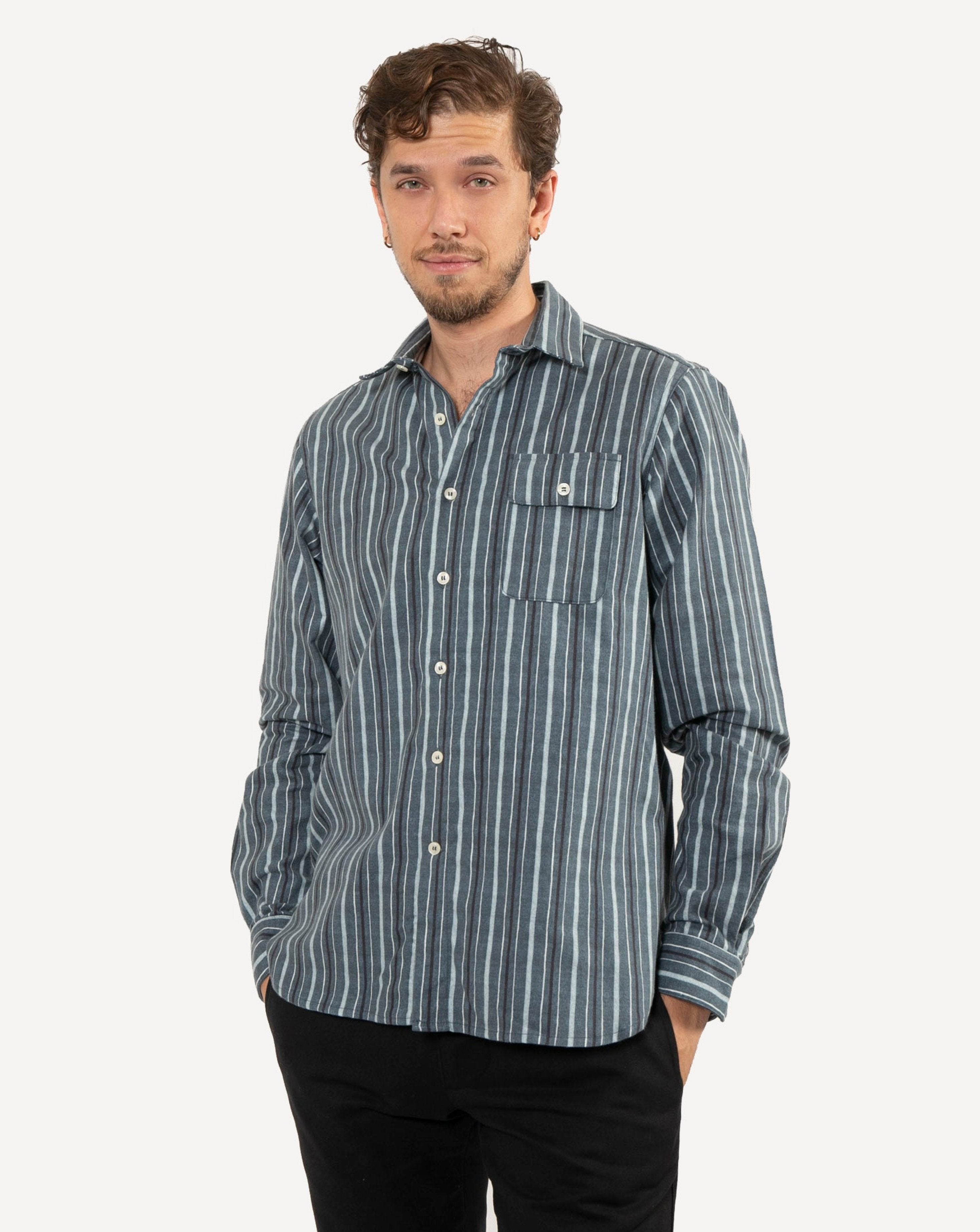 Long Sleeve Neuwirth Shirt | High Tide Night - Flannel