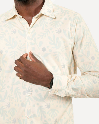 Made in Canada Long Sleeve Dylan Shirt from 18 Waits — a Sustainable Men's clothing brand offering Vintage Inspired menswear and Rock and Roll Fashion.