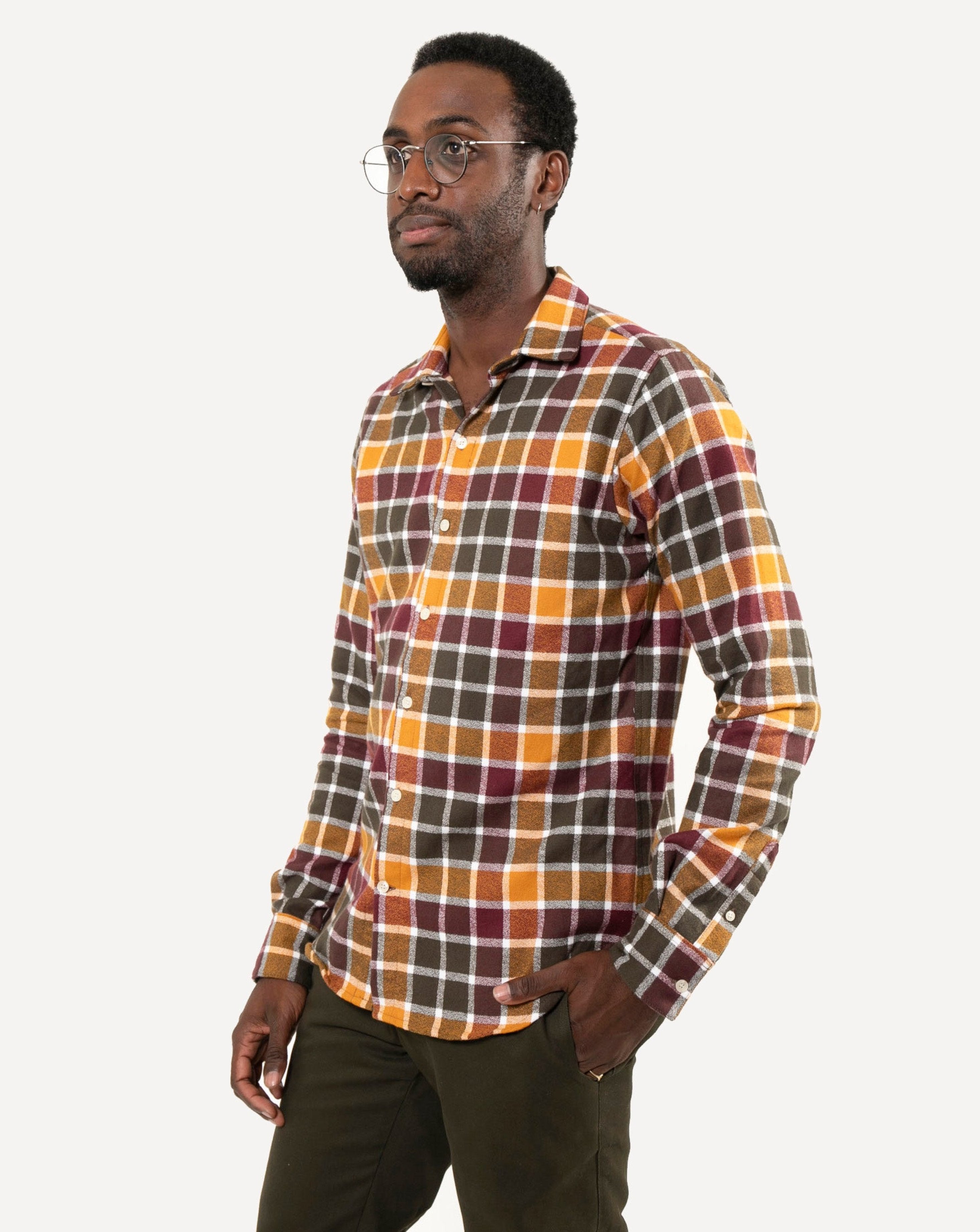 Long Sleeve Dylan Shirt | Autumn Plaid