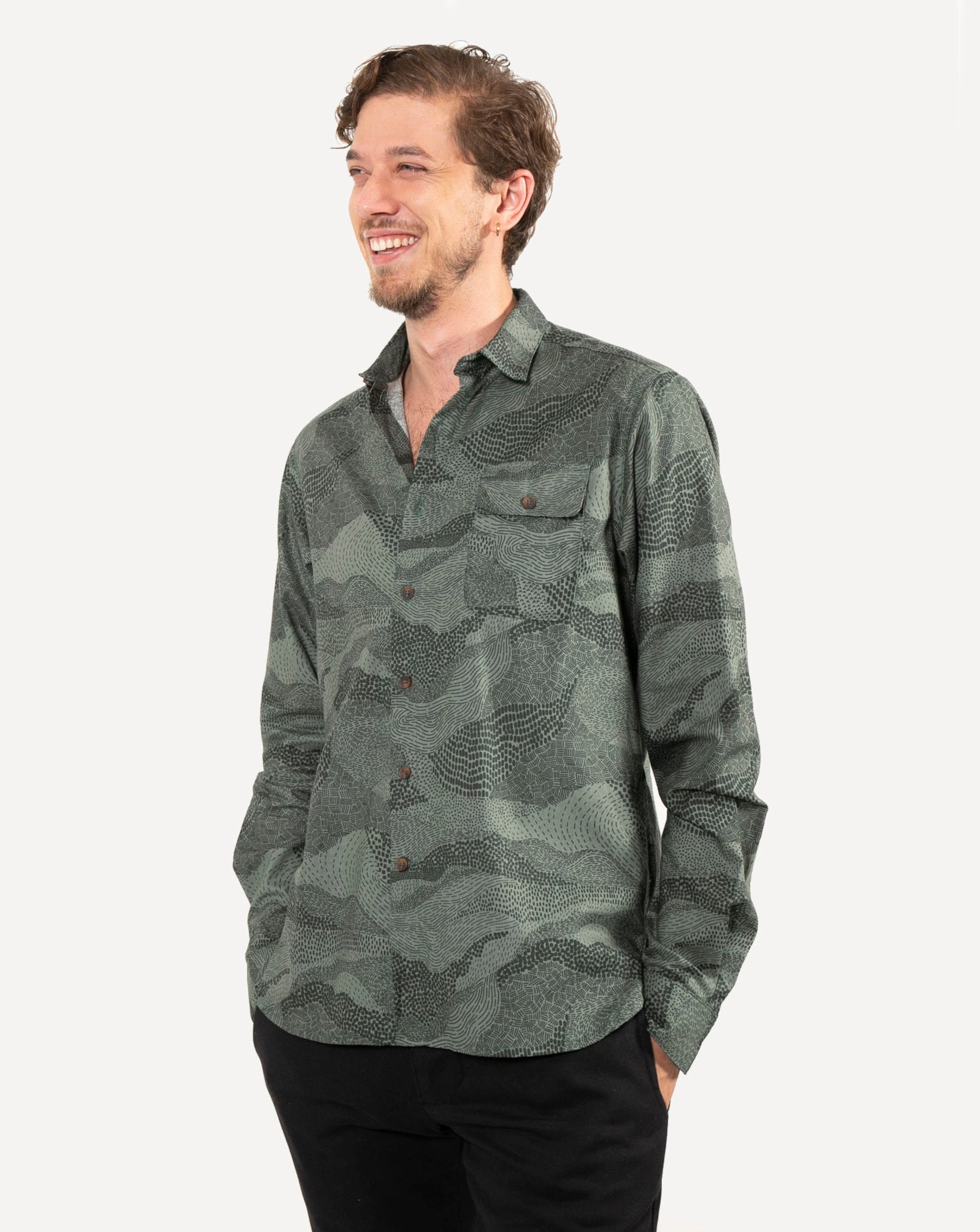 Long Sleeve Neuwirth Shirt | Evergreen Mountains