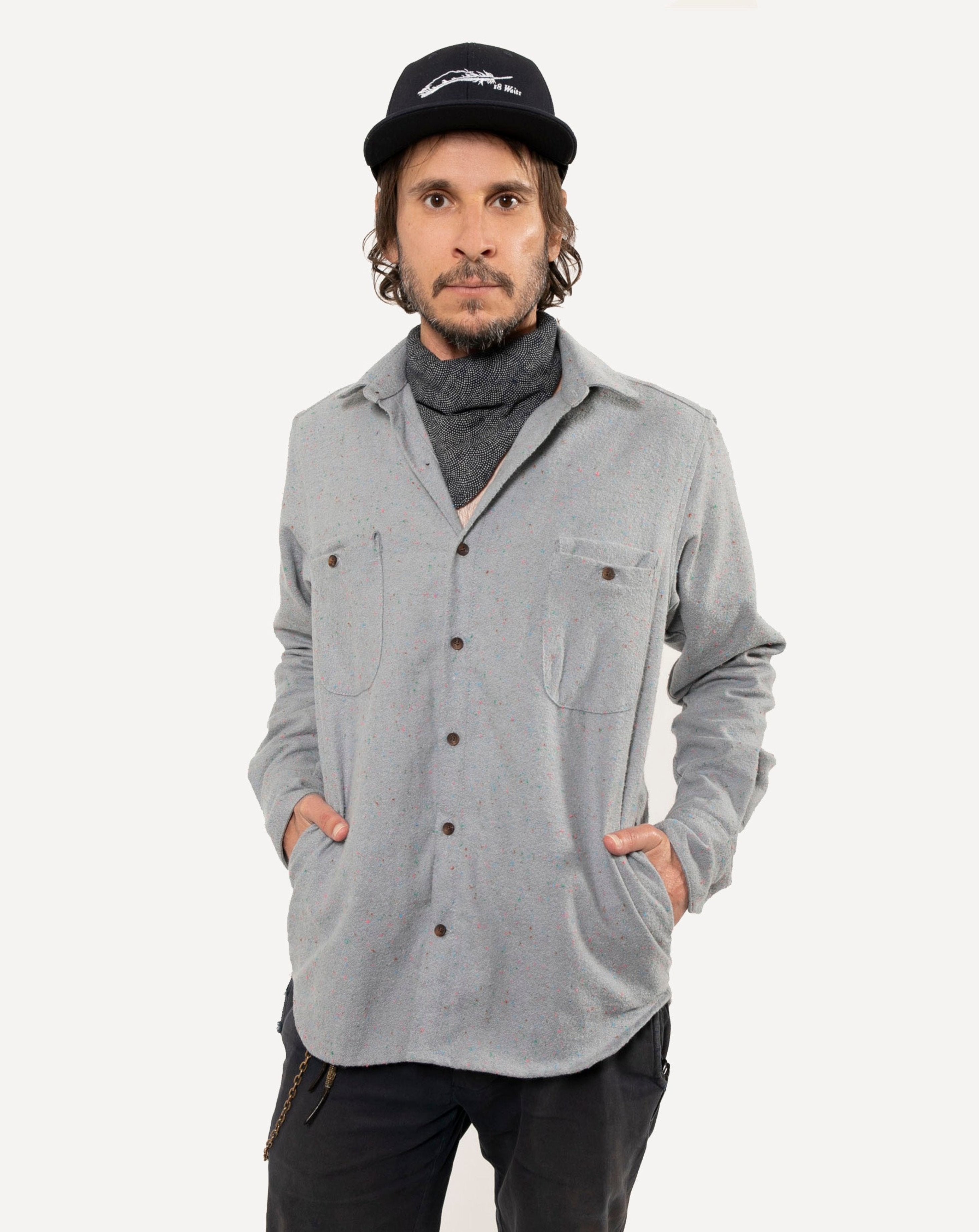 Woodsman Shirt | Light Sky Fleck