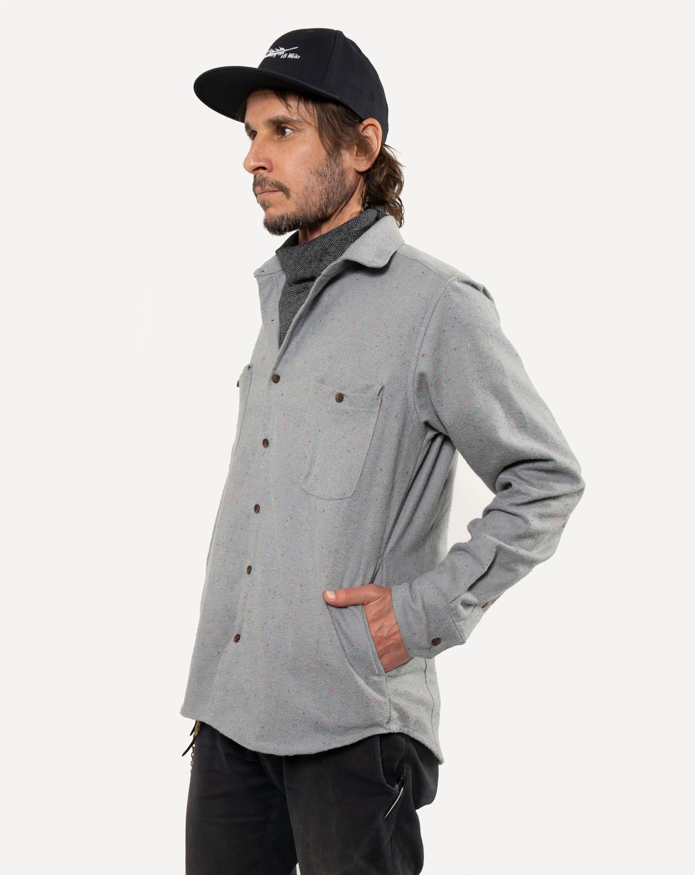 Woodsman Shirt | Light Sky Fleck