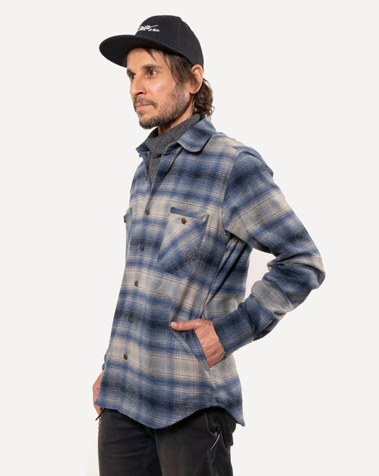 Made in Canada Long Sleeve Woodsman Shirt from 18 Waits — a Sustainable Men's clothing brand offering Vintage Inspired menswear and Rock and Roll Fashion.