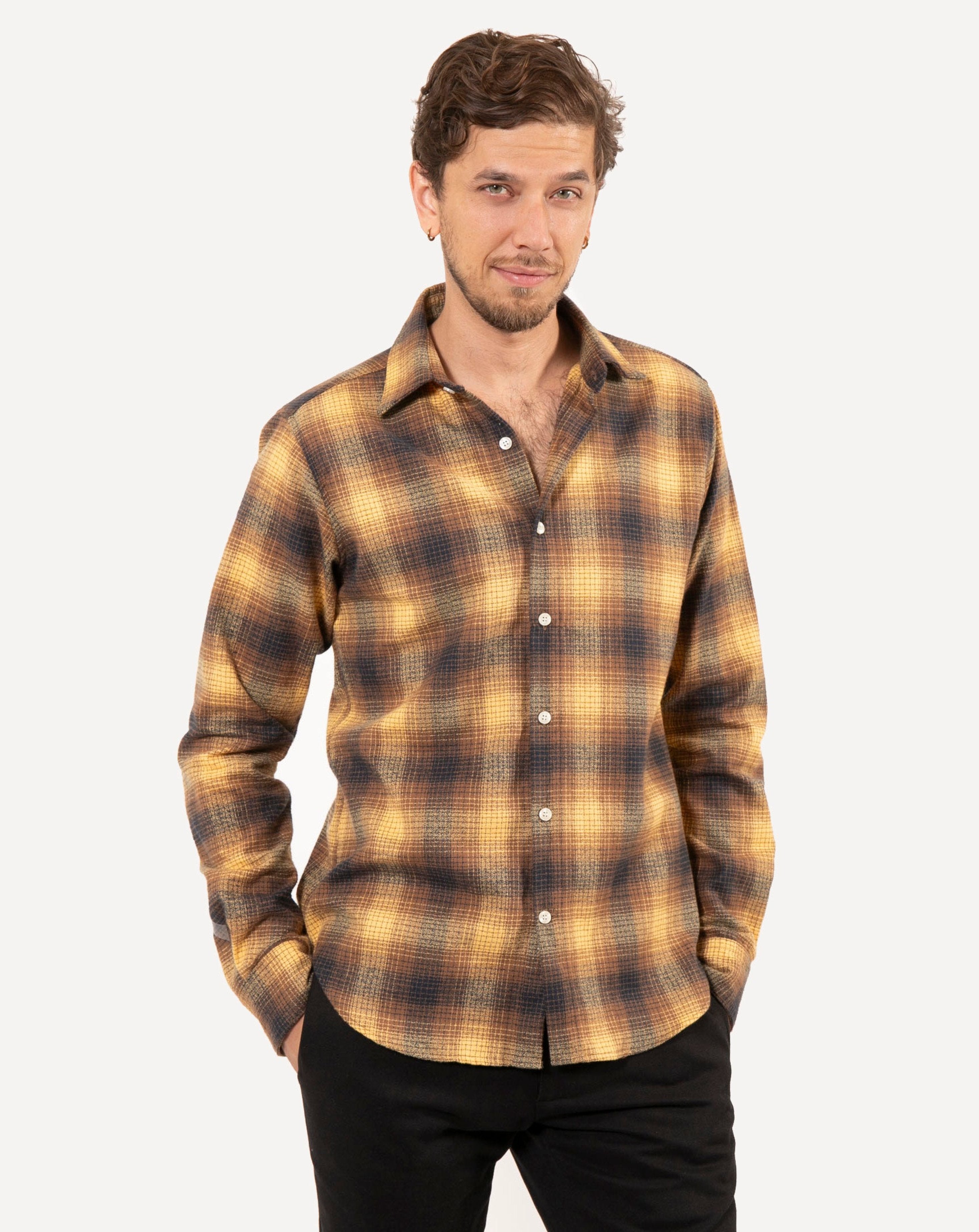 Long Sleeve Dylan Shirt | Harvest Plaid