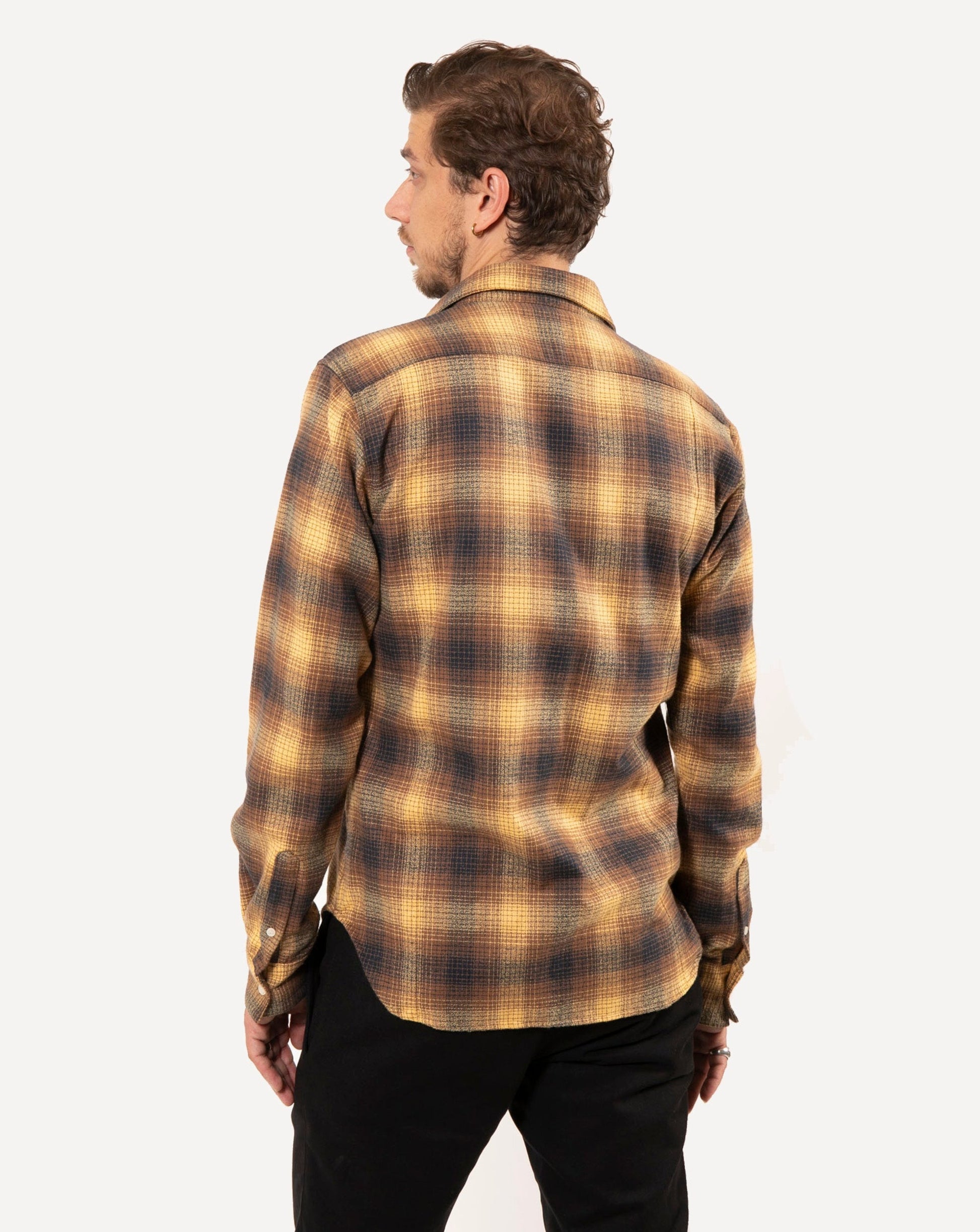 Made in Canada Long Sleeve Dylan Shirt from 18 Waits — a Sustainable Men's clothing brand offering Vintage Inspired menswear and Rock and Roll Fashion.