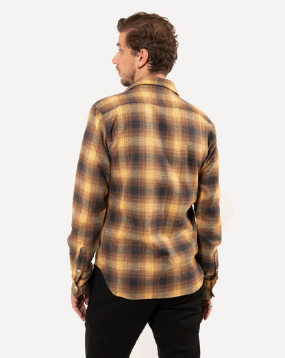 Made in Canada Long Sleeve Dylan Shirt from 18 Waits — a Sustainable Men's clothing brand offering Vintage Inspired menswear and Rock and Roll Fashion.