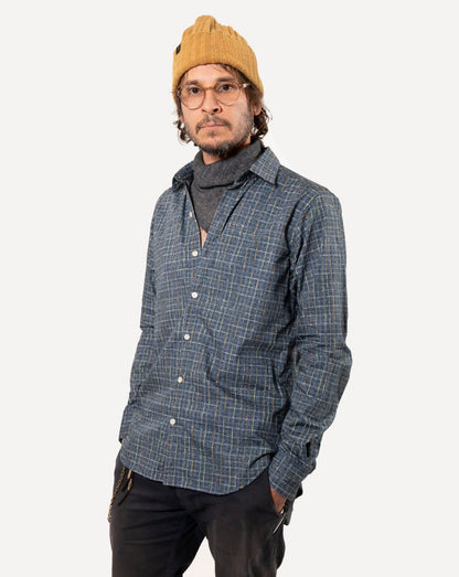 Made in Canada Long Sleeve Dylan Shirt from 18 Waits — a Sustainable Men's clothing brand offering Vintage Inspired menswear and Rock and Roll Fashion.