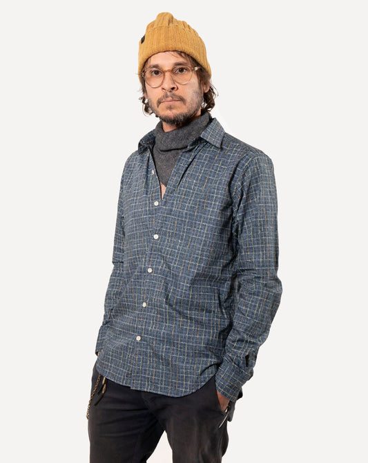 Made in Canada Long Sleeve Dylan Shirt from 18 Waits — a Sustainable Men's clothing brand offering Vintage Inspired menswear and Rock and Roll Fashion.