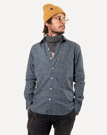 Made in Canada Long Sleeve Dylan Shirt from 18 Waits — a Sustainable Men's clothing brand offering Vintage Inspired menswear and Rock and Roll Fashion.
