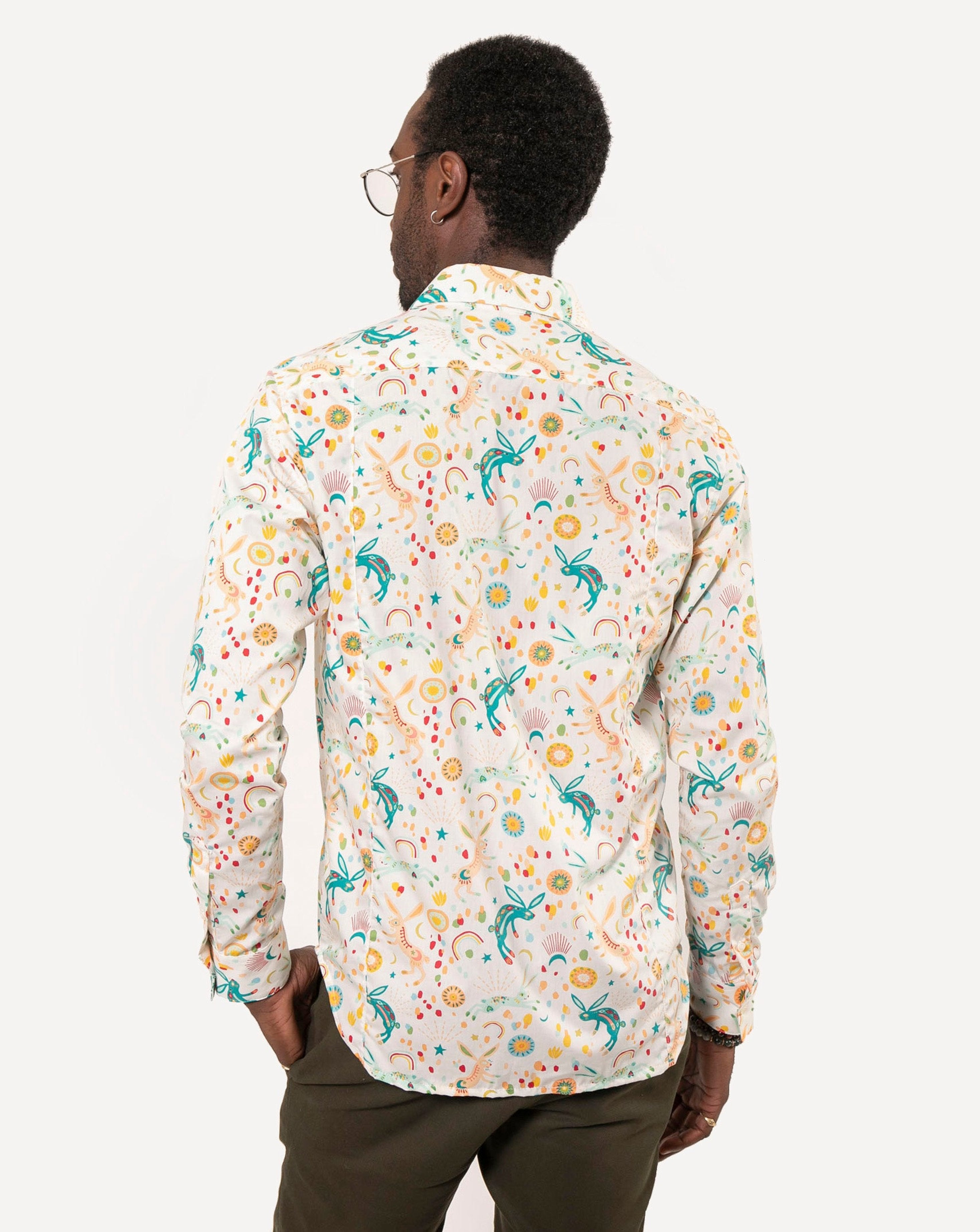 Long Sleeve Dylan Shirt | Cosmic Bunnies