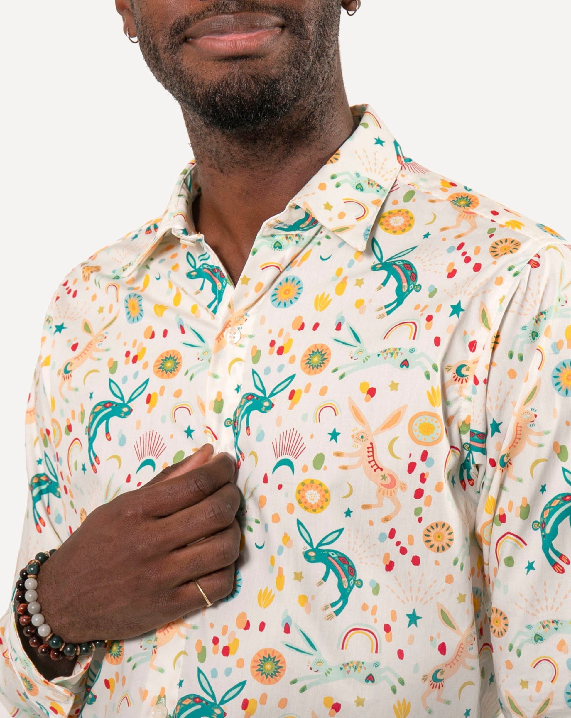 Made in Canada Long Sleeve Dylan Shirt from 18 Waits — a Sustainable Men's clothing brand offering Vintage Inspired menswear and Rock and Roll Fashion.