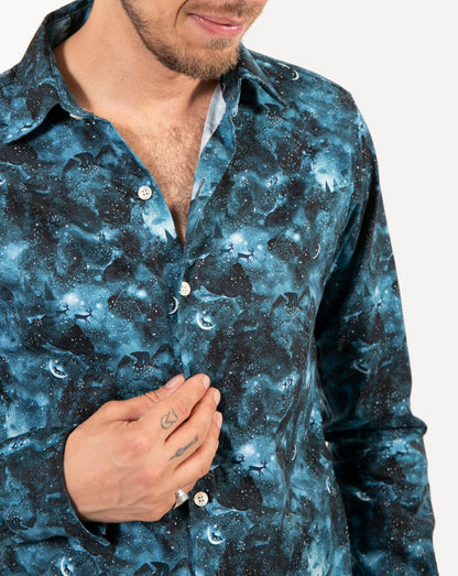 Made in Canada Long Sleeve Dylan Shirt from 18 Waits — a Sustainable Men's clothing brand offering Vintage Inspired menswear and Rock and Roll Fashion.