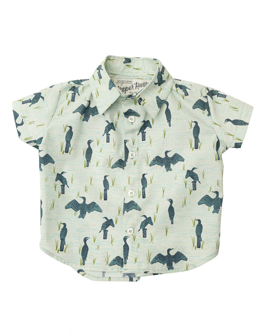 Short Sleeve Shirt | Seabirds - Dusk