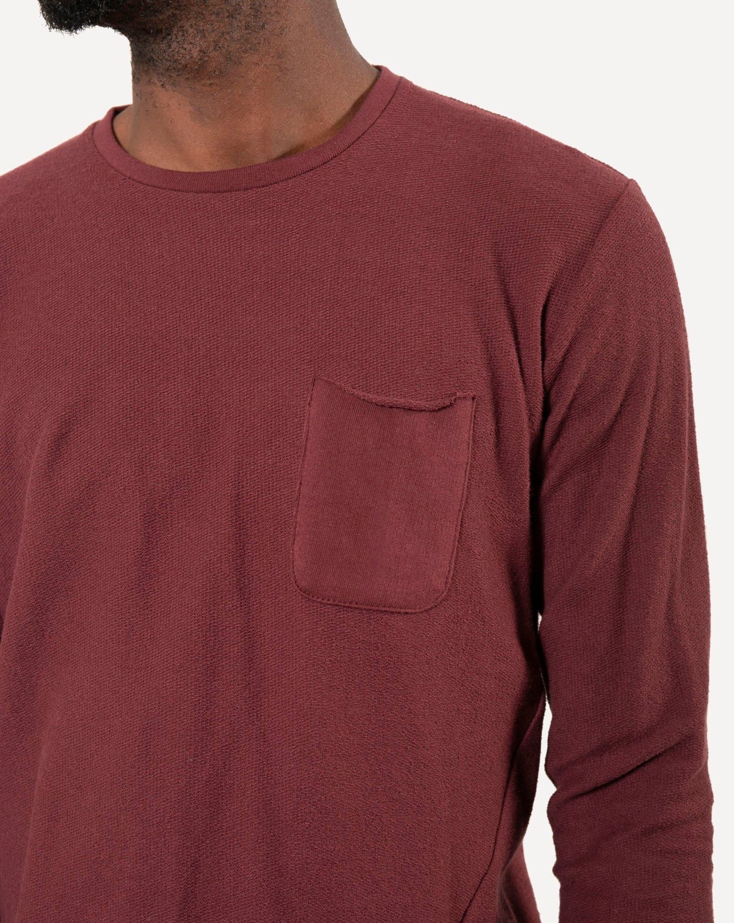 Made in Canada Long Sleeve Pocket Tee from 18 Waits — a Sustainable Men's clothing brand offering Vintage Inspired menswear and Rock and Roll Fashion.