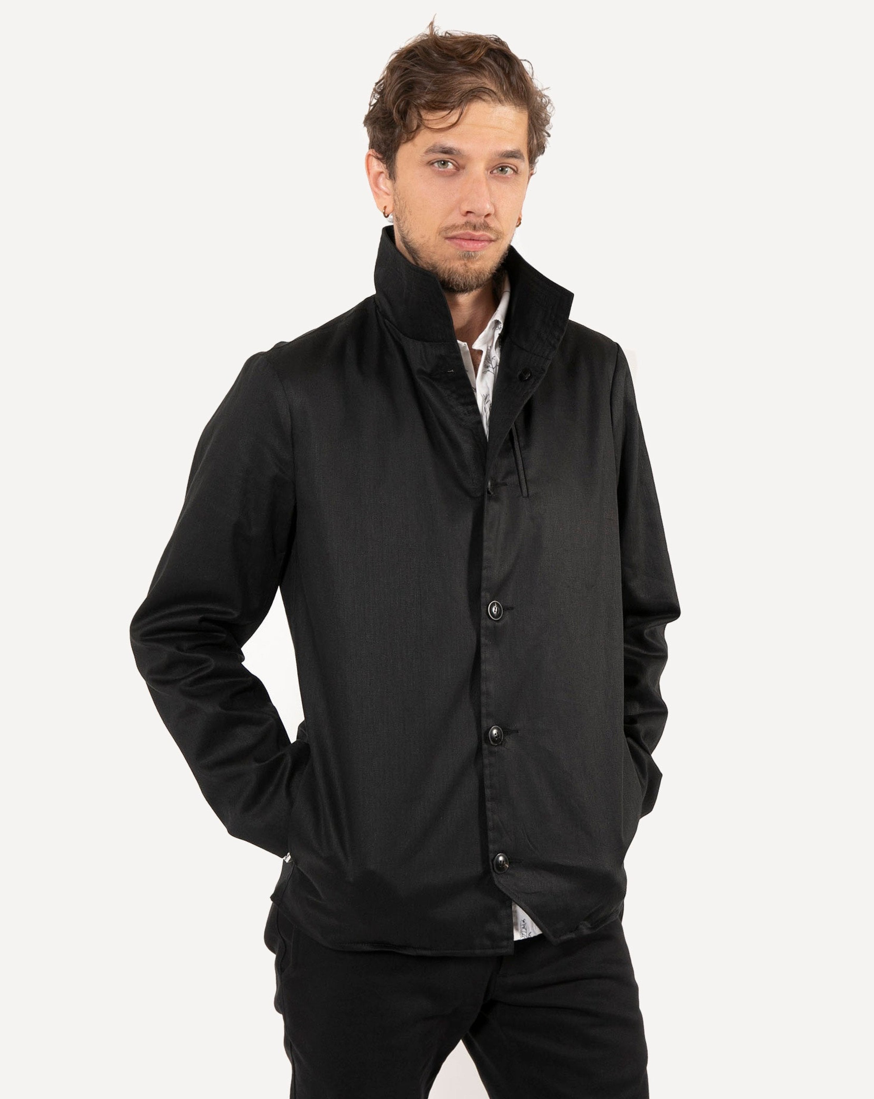 Baumer Black Herrignbone Hemp 18 Waits