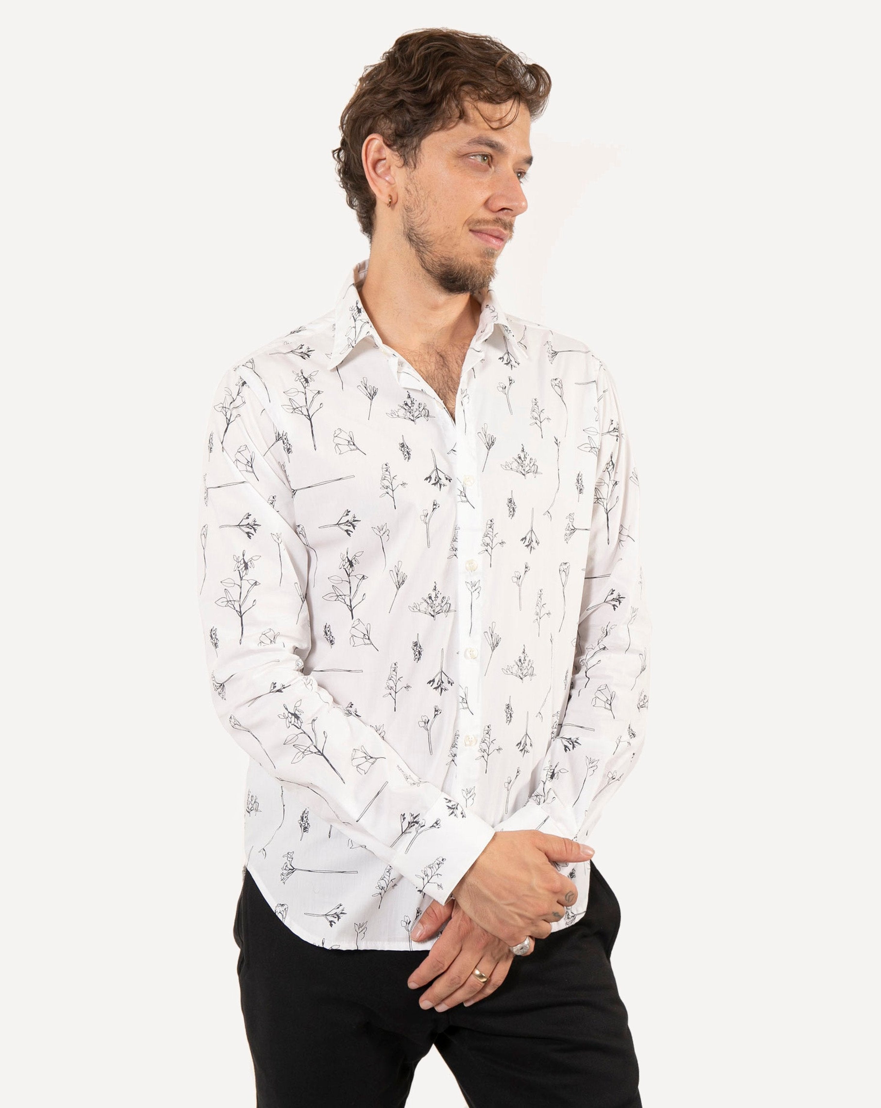 Long Sleeve Dylan Shirt | Garden Sketches