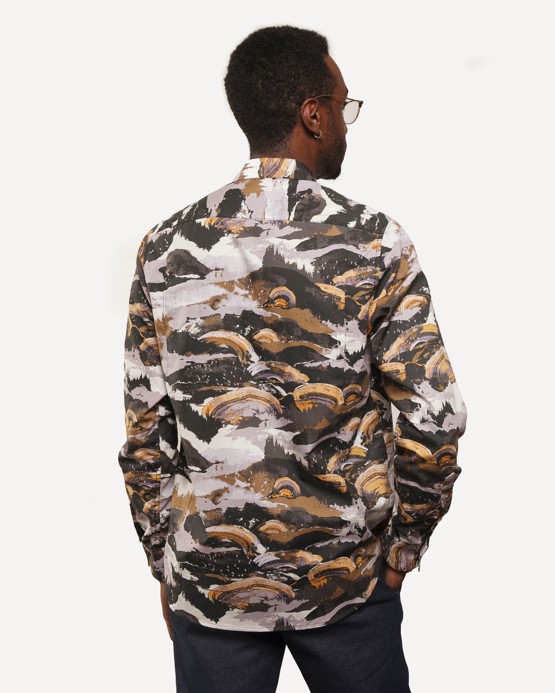 Made in Canada Long Sleeve Dylan Shirt from 18 Waits — a Sustainable Men's clothing brand offering Vintage Inspired menswear and Rock and Roll Fashion.