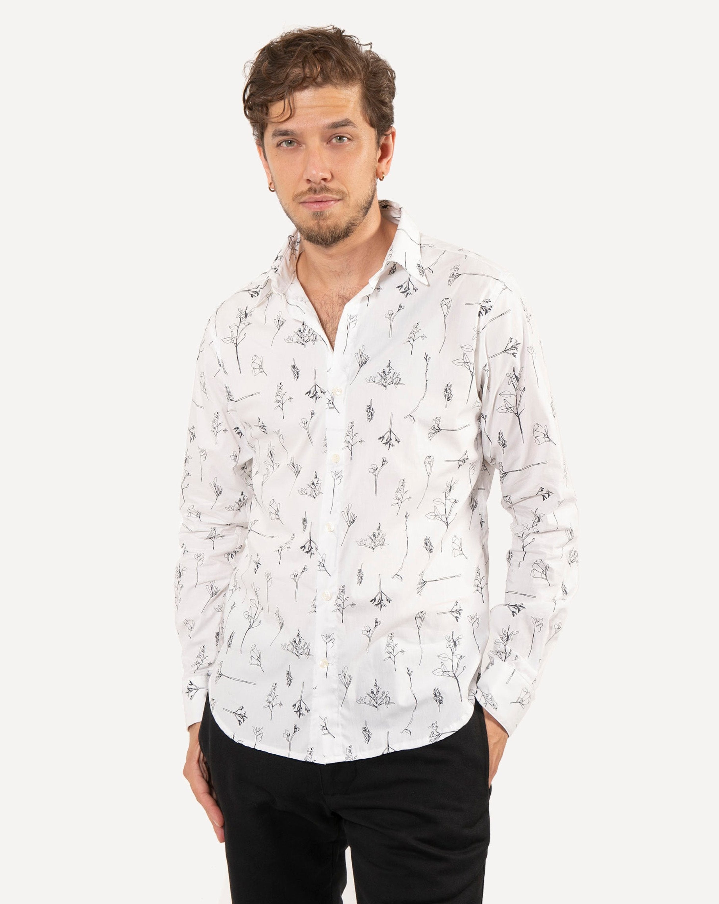 Long Sleeve Dylan Shirt | Garden Sketches