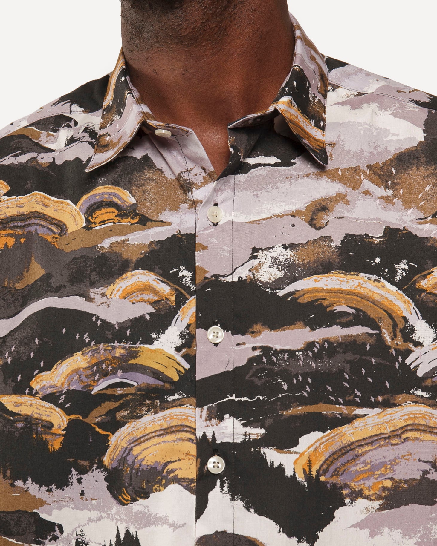 Long Sleeve Dylan Shirt | Mountain Brush - Midnight