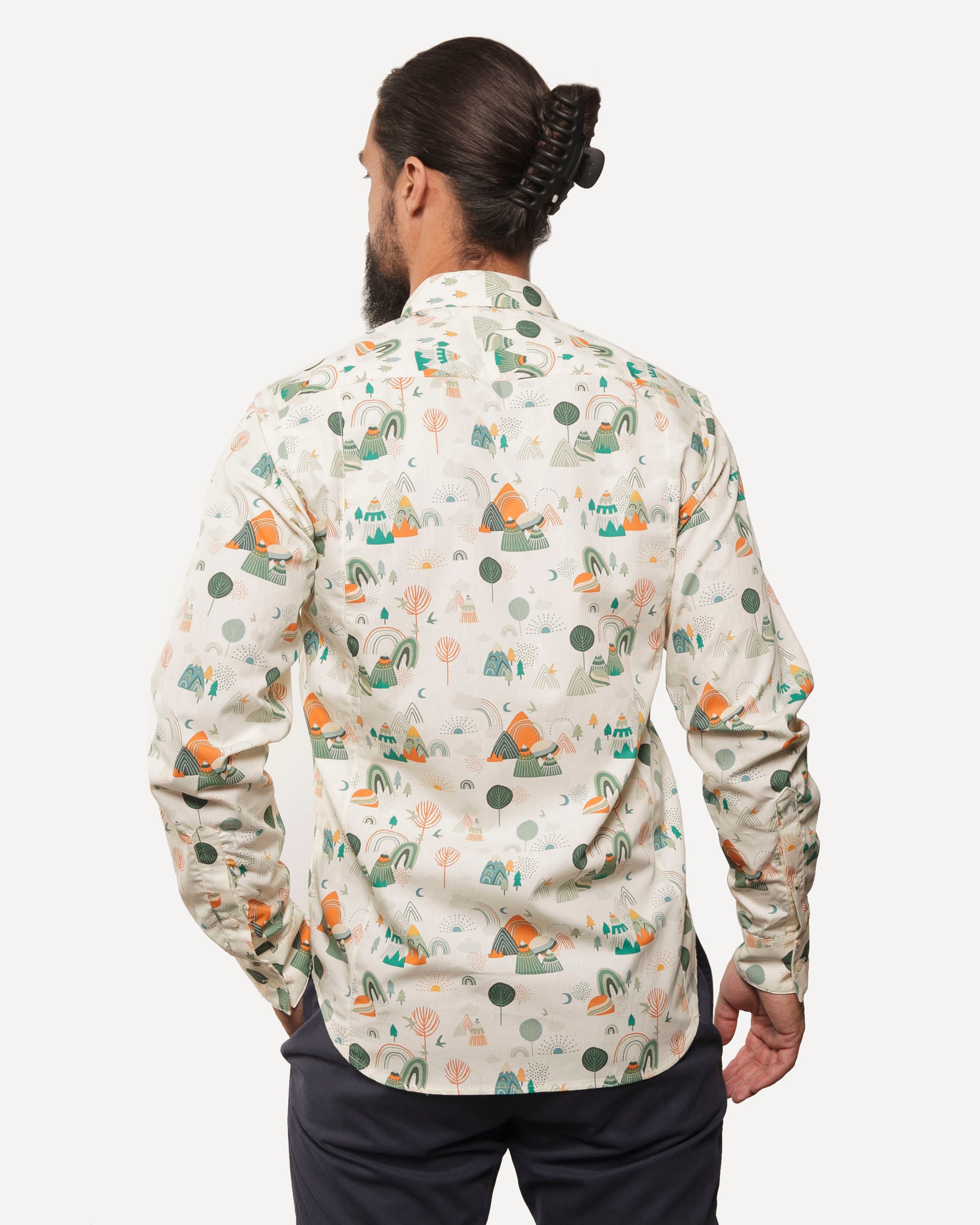 Made in Canada Long Sleeve Dylan Shirt from 18 Waits — a Sustainable Men's clothing brand offering Vintage Inspired menswear and Rock and Roll Fashion.