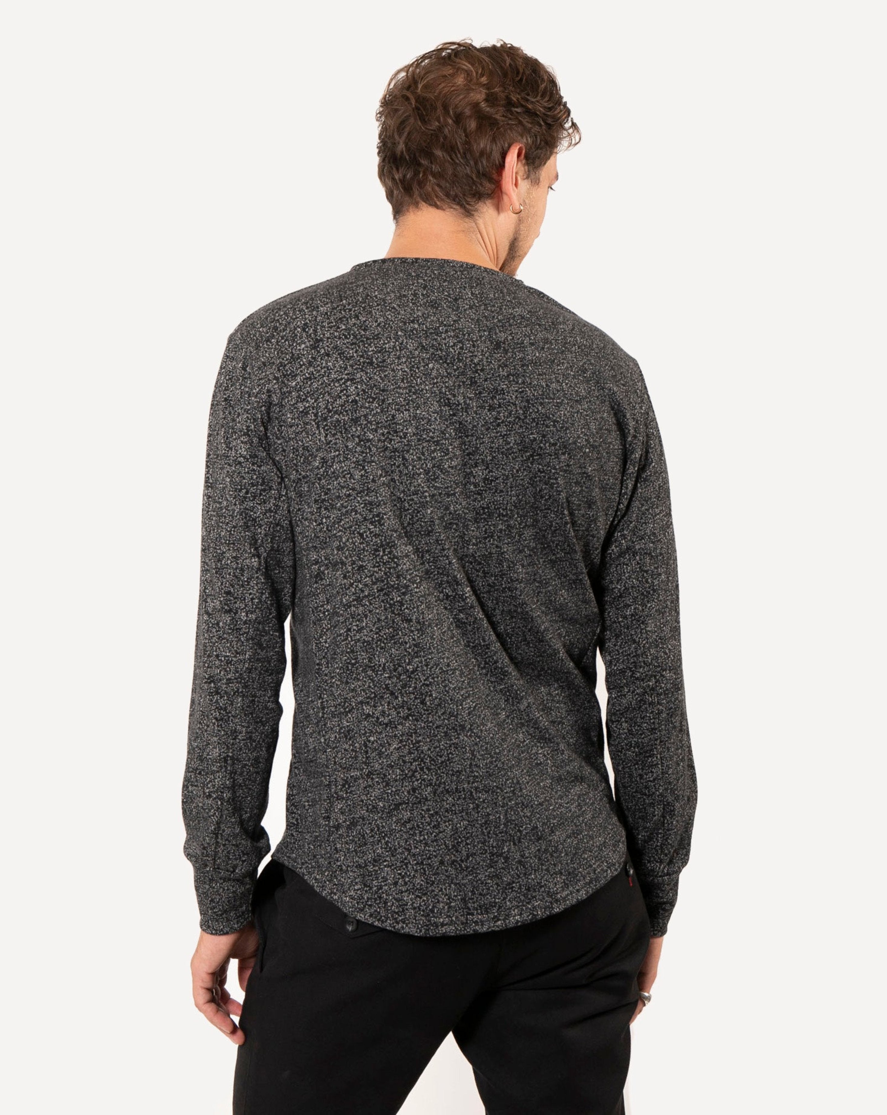 Heritage Henley | Two-Tone B+W Fleece