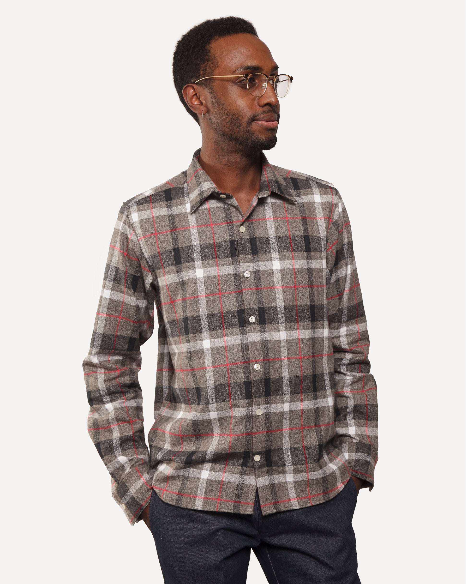 Made in Canada The Long Sleeve Dylan Shirt from 18 Waits — a Sustainable Men's clothing brand offering Vintage Inspired menswear and Rock and Roll Fashion.