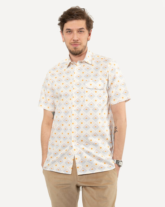 Short Sleeve Neuwirth Shirt | Art Deco Sunrise