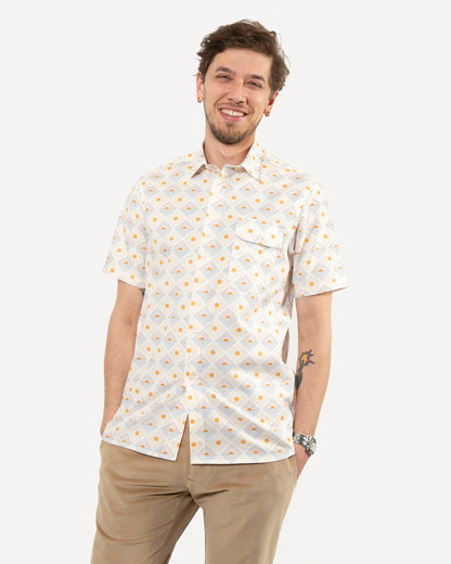 Short Sleeve Neuwirth Shirt | Art Deco Sunrise
