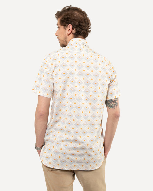 Short Sleeve Neuwirth Shirt | Art Deco Sunrise