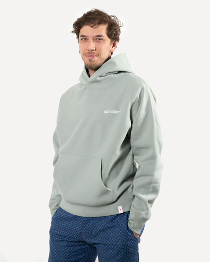 Made in Canada Relaxed Hoodie from 18 Waits — a Sustainable Men's clothing brand offering Vintage Inspired menswear and Rock and Roll Fashion.