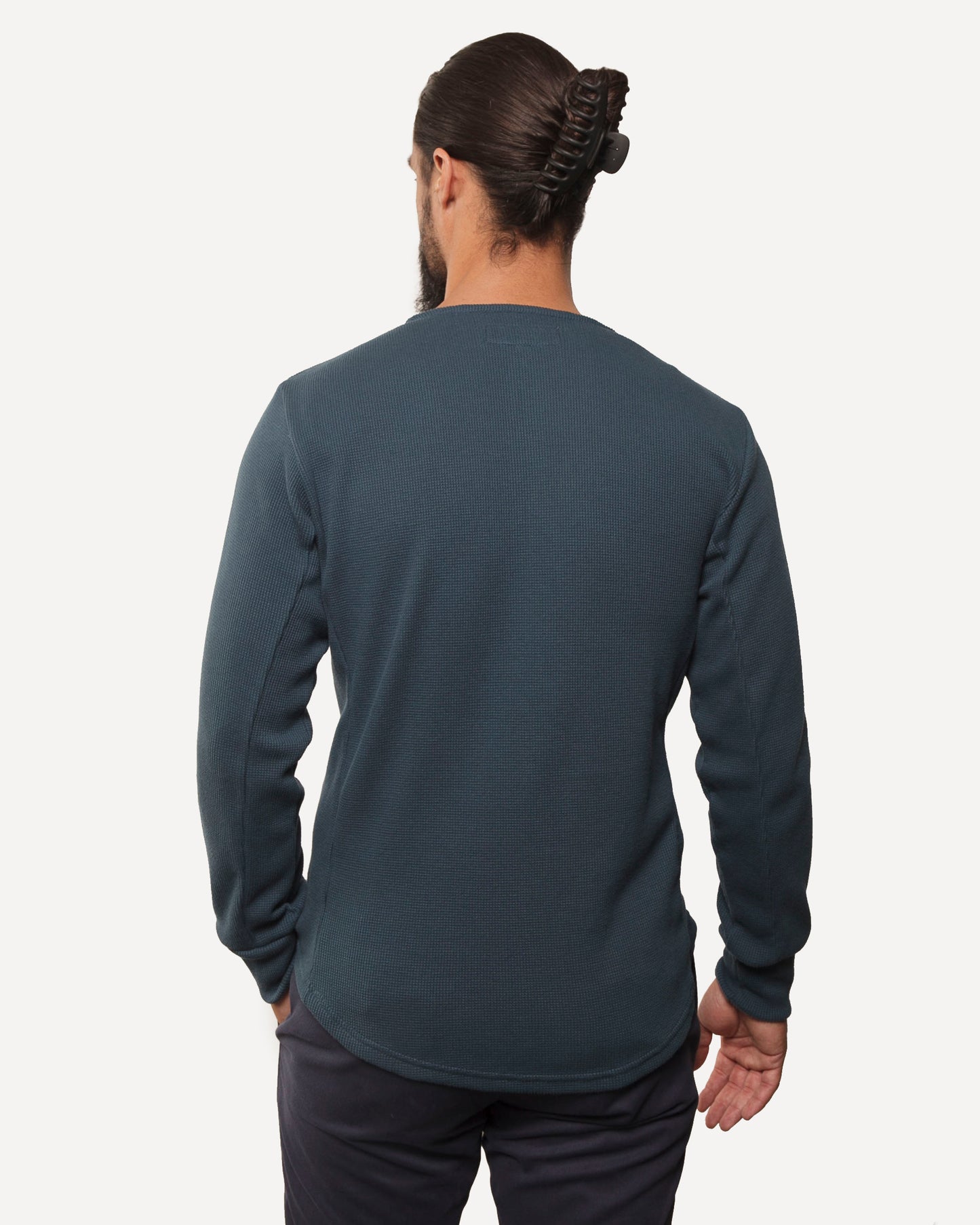 Made in Canada, Heritage Henley from 18 Waits — a Sustainable Men's clothing brand offering Vintage Inspired menswear and Rock and Roll Fashion. A refined Imogene and Willie alternative for those who value quality and character.
