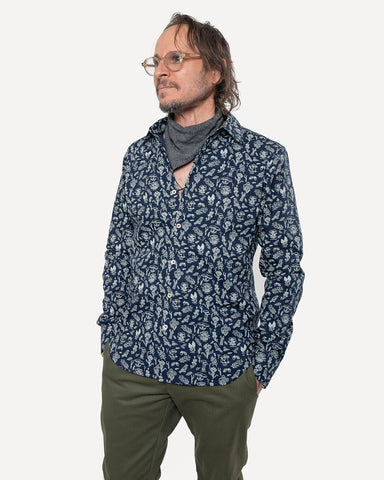 Made in Canada The Long Sleeve Dylan Shirt from 18 Waits — a Sustainable Men's clothing brand offering Vintage Inspired menswear and Rock and Roll Fashion.