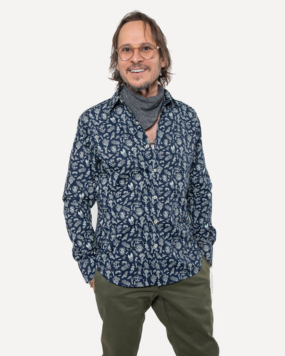 Made in Canada The Long Sleeve Dylan Shirt from 18 Waits — a Sustainable Men's clothing brand offering Vintage Inspired menswear and Rock and Roll Fashion.