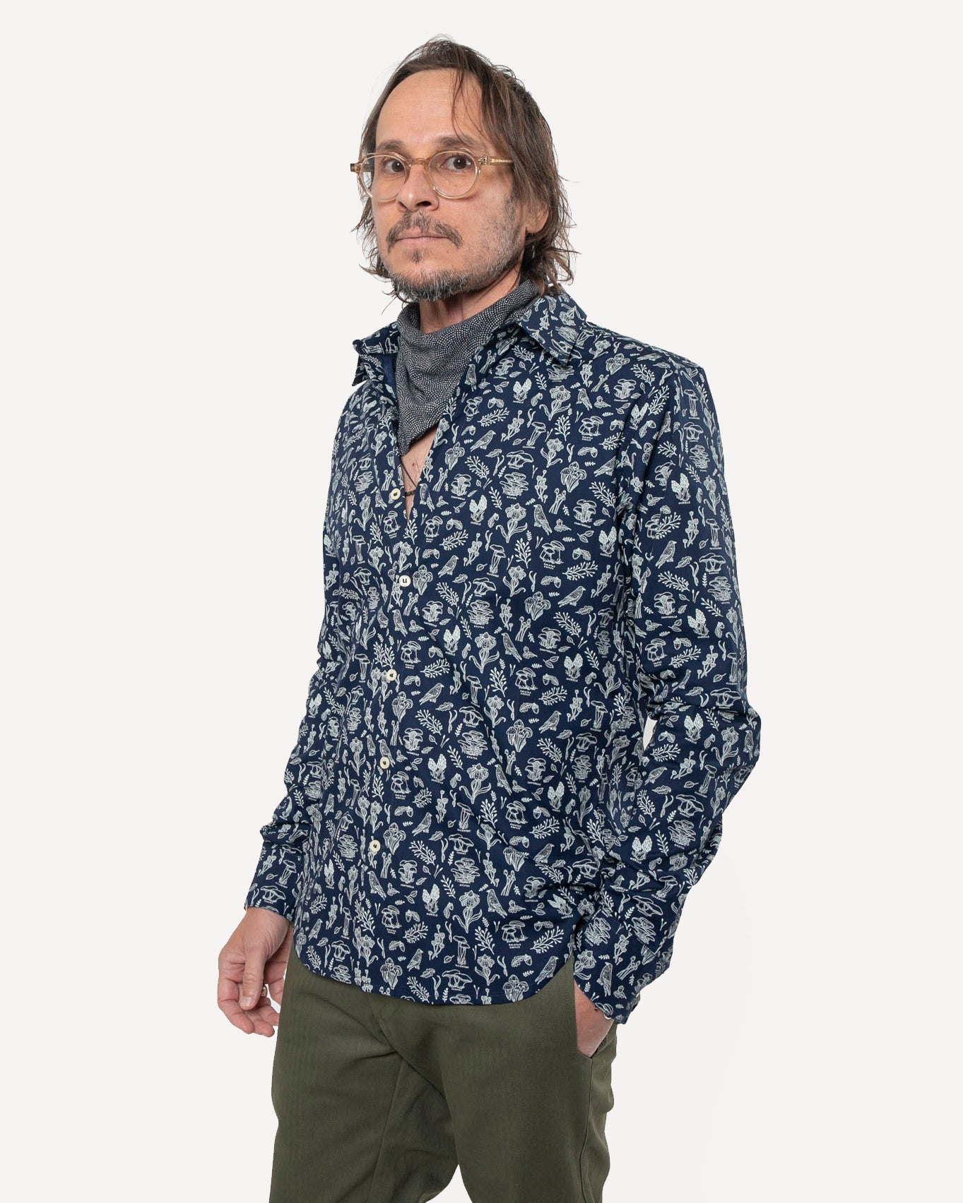 Made in Canada The Long Sleeve Dylan Shirt from 18 Waits — a Sustainable Men's clothing brand offering Vintage Inspired menswear and Rock and Roll Fashion.