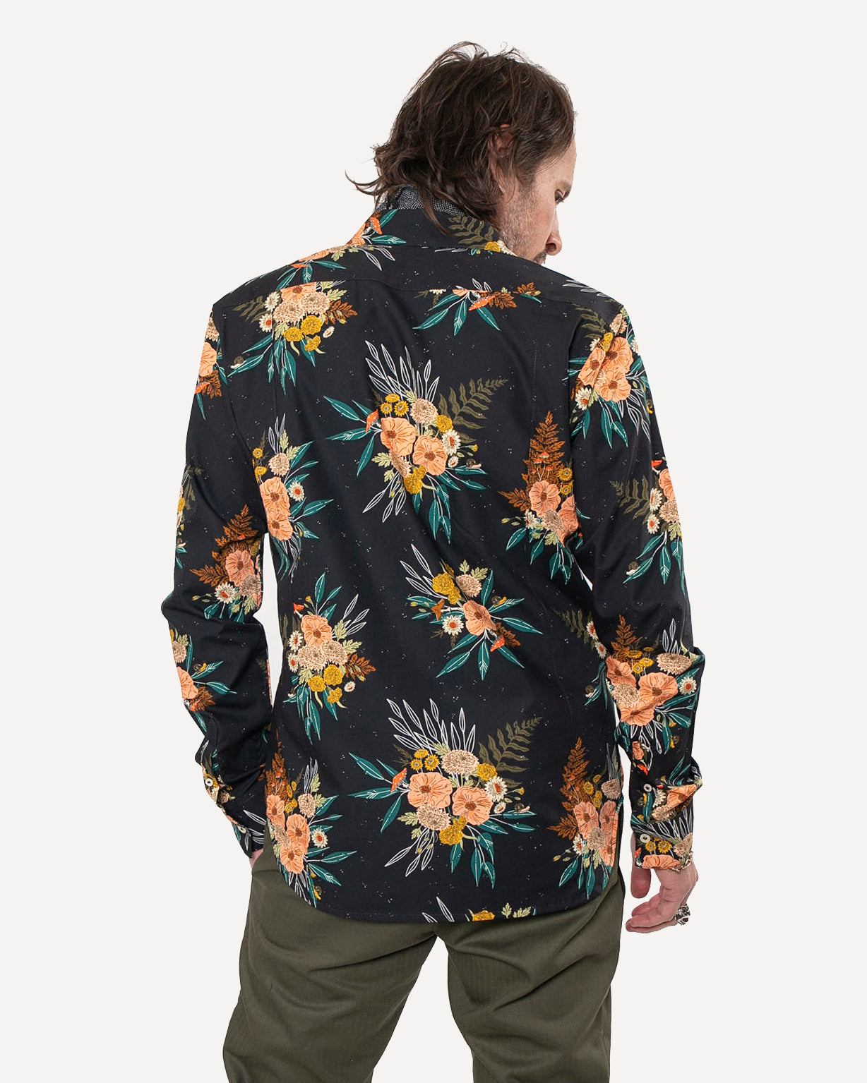 Made in Canada The Long Sleeve Dylan Shirt from 18 Waits — a Sustainable Men's clothing brand offering Vintage Inspired menswear and Rock and Roll Fashion.