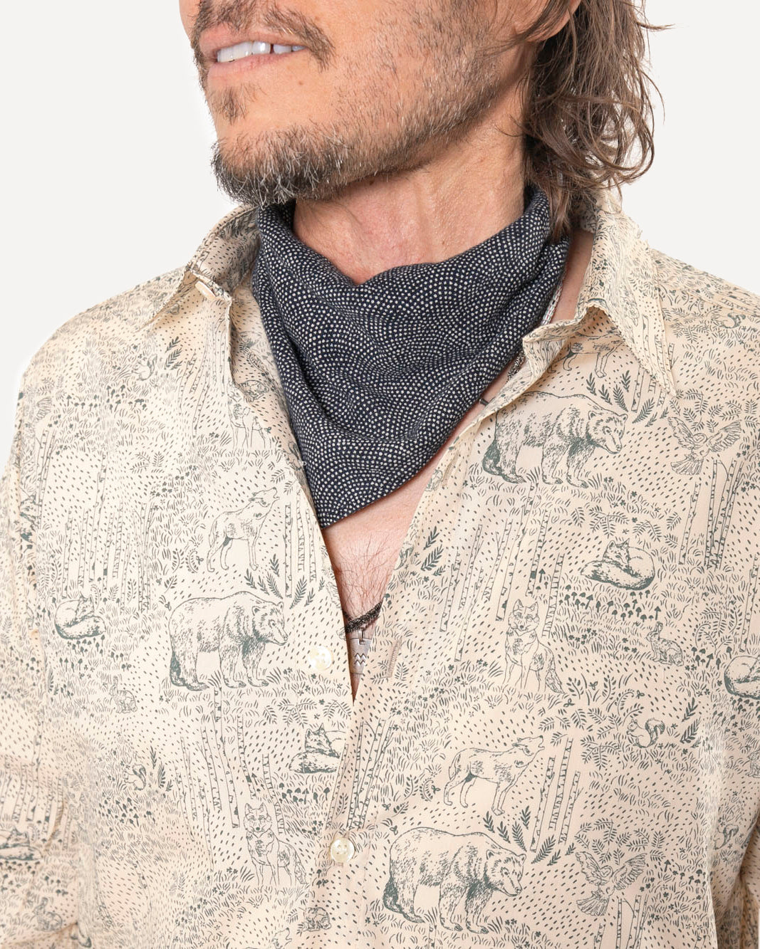 Made in Canada The Long Sleeve Dylan Shirt from 18 Waits — a Sustainable Men's clothing brand offering Vintage Inspired menswear and Rock and Roll Fashion.