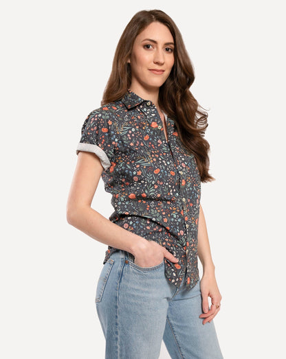 Short sleeve Dylan Shirt  from 18 Waits — a Sustainable  clothing brand offering Vintage Inspired menswear and Rock and Roll Fashion.