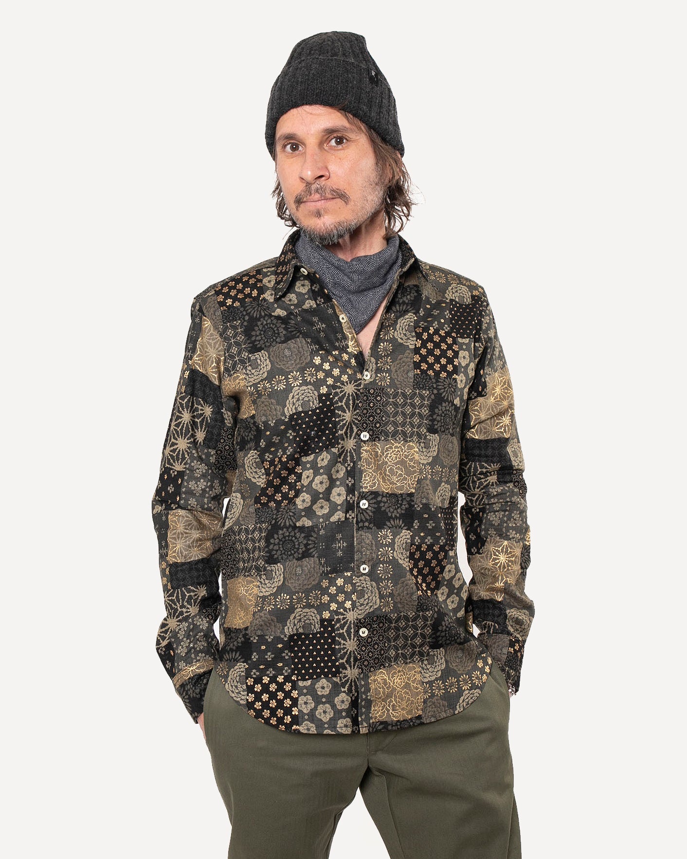 Made in Canada The Long Sleeve Dylan Shirt from 18 Waits — a Sustainable Men's clothing brand offering Vintage Inspired menswear and Rock and Roll Fashion.
