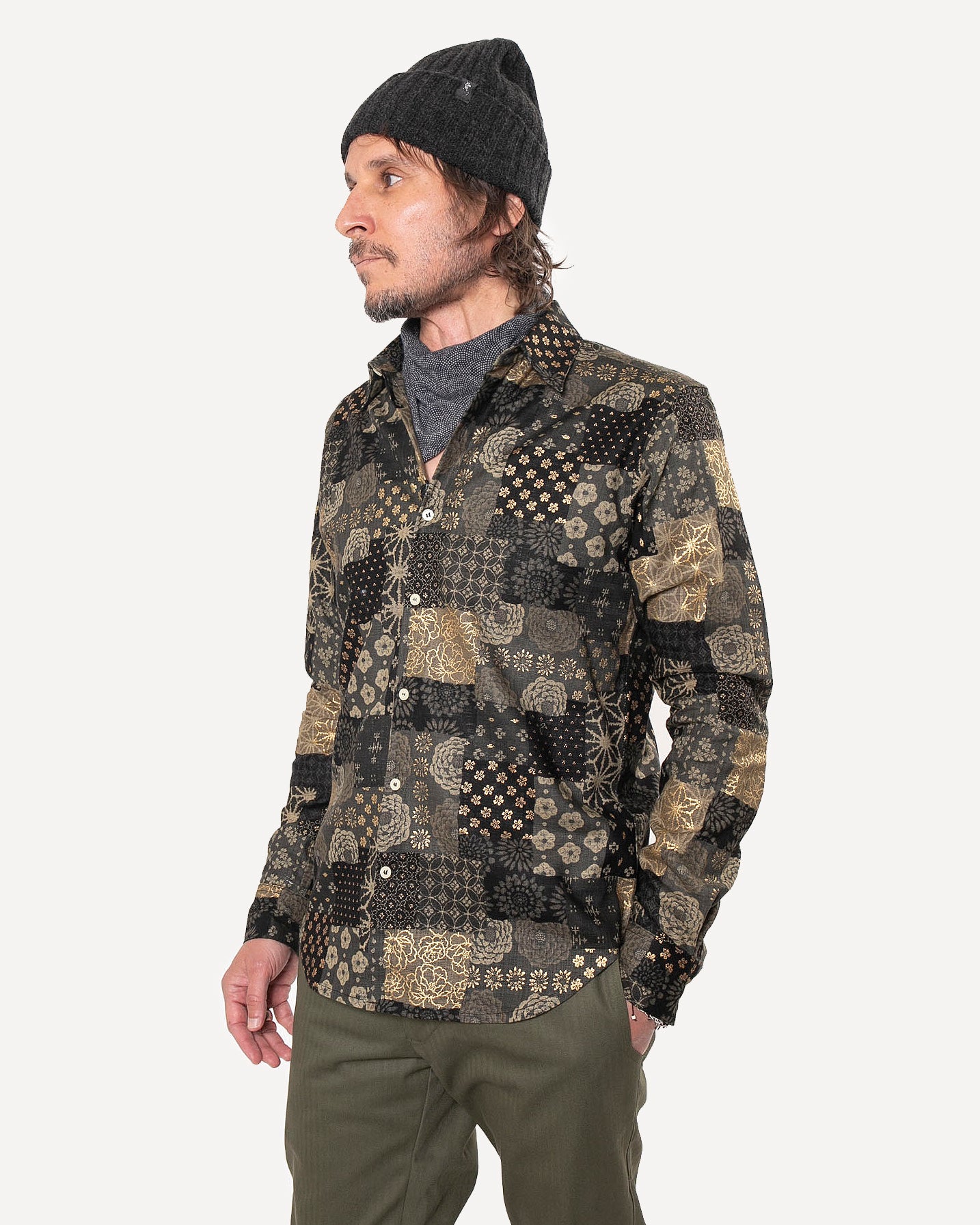 Made in Canada The Long Sleeve Dylan Shirt from 18 Waits — a Sustainable Men's clothing brand offering Vintage Inspired menswear and Rock and Roll Fashion.