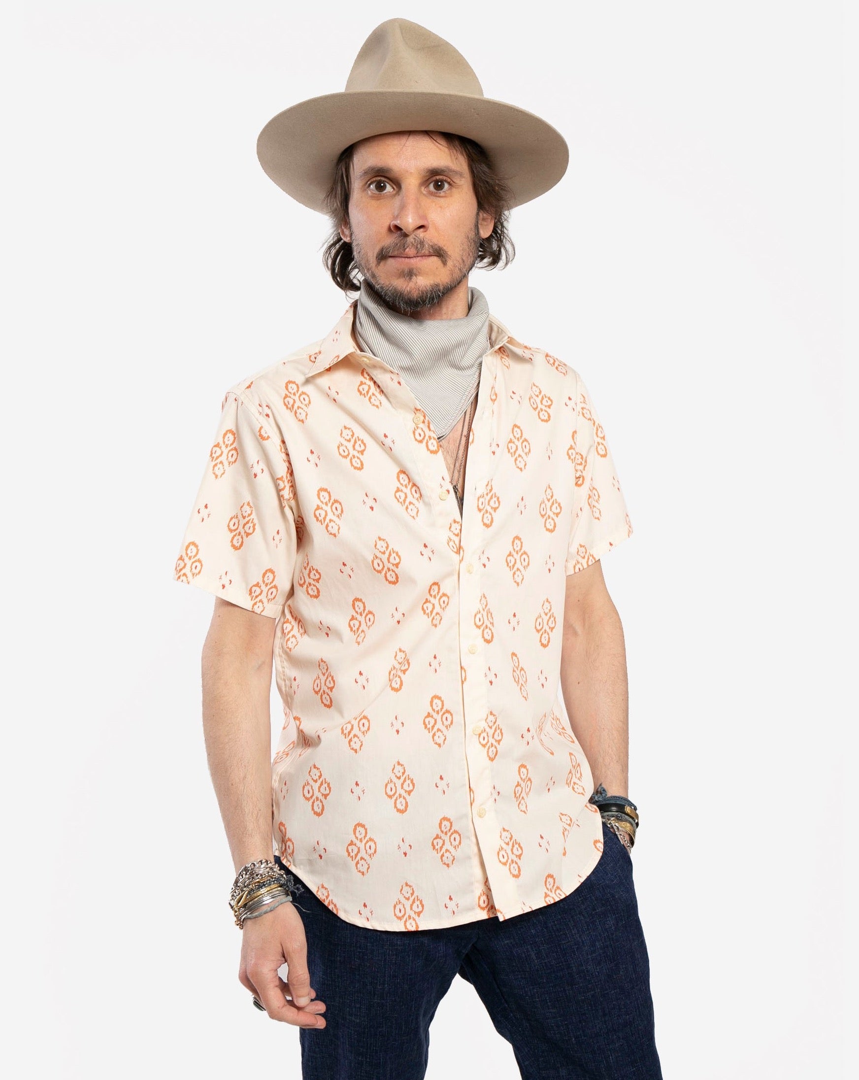 Short Sleeve Dylan Shirt | Ikat Santa Fe