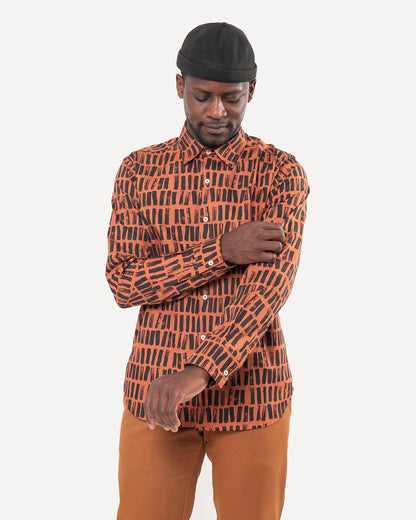 Made in Canada The Long Sleeve Dylan Shirt from 18 Waits — a Sustainable Men's clothing brand offering Vintage Inspired menswear and Rock and Roll Fashion.