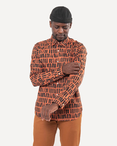 Made in Canada The Long Sleeve Dylan Shirt from 18 Waits — a Sustainable Men's clothing brand offering Vintage Inspired menswear and Rock and Roll Fashion.